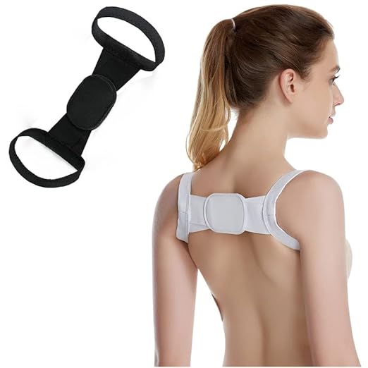 Back Posture Corrector Stealth Camelback Support Posture Corrector for Men and Women (Color : Black )