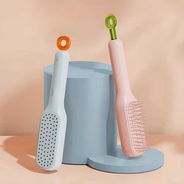 Self-cleaning Anti-static Massage Comb for Adults and Kids Brush- Pack of 1