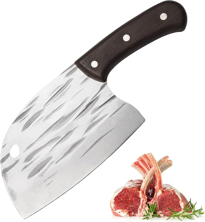 6 Inch Blade Meat Cleaver Knife Outdoor Multi-Purpose Knife Butcher Knife