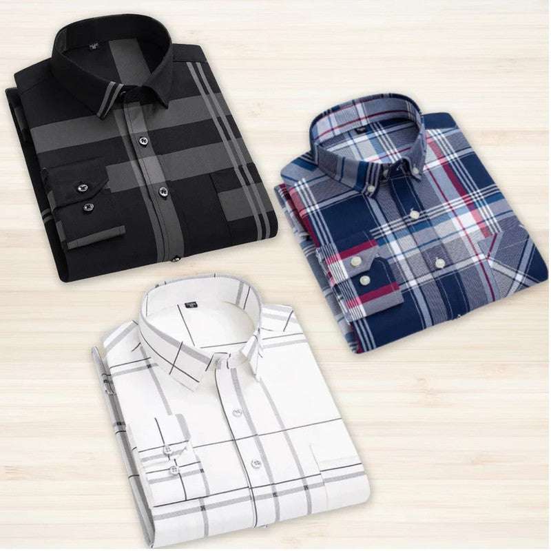 Pack of 3 Check Shirts