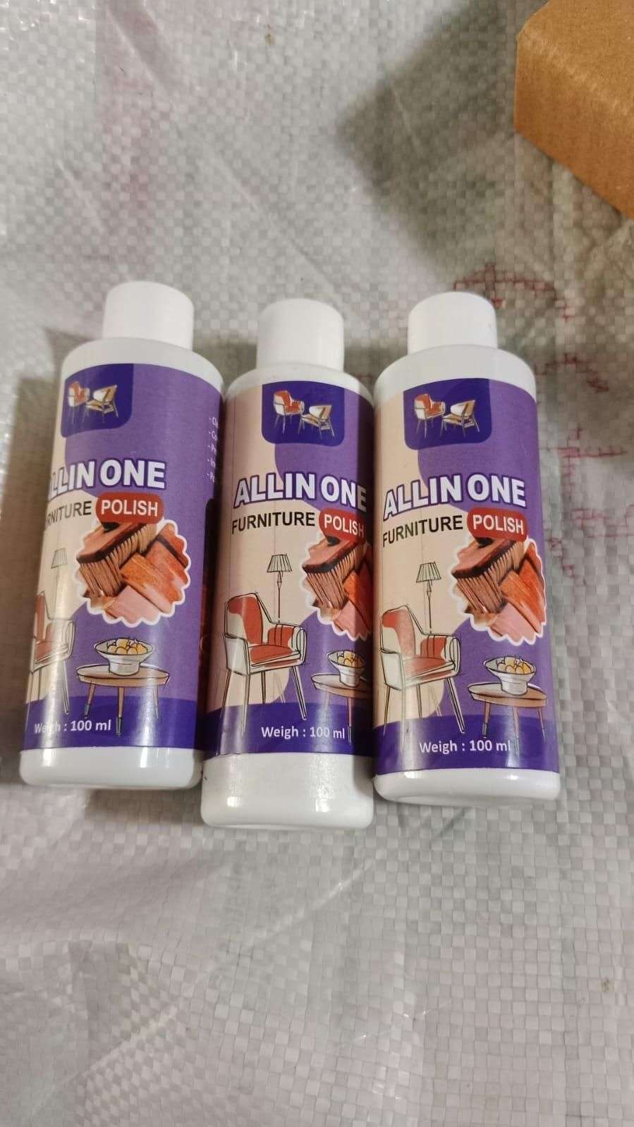 Polish Furniture Cleaner Shiner Floor Coating Paint Wood 100ML (Pack of 3)