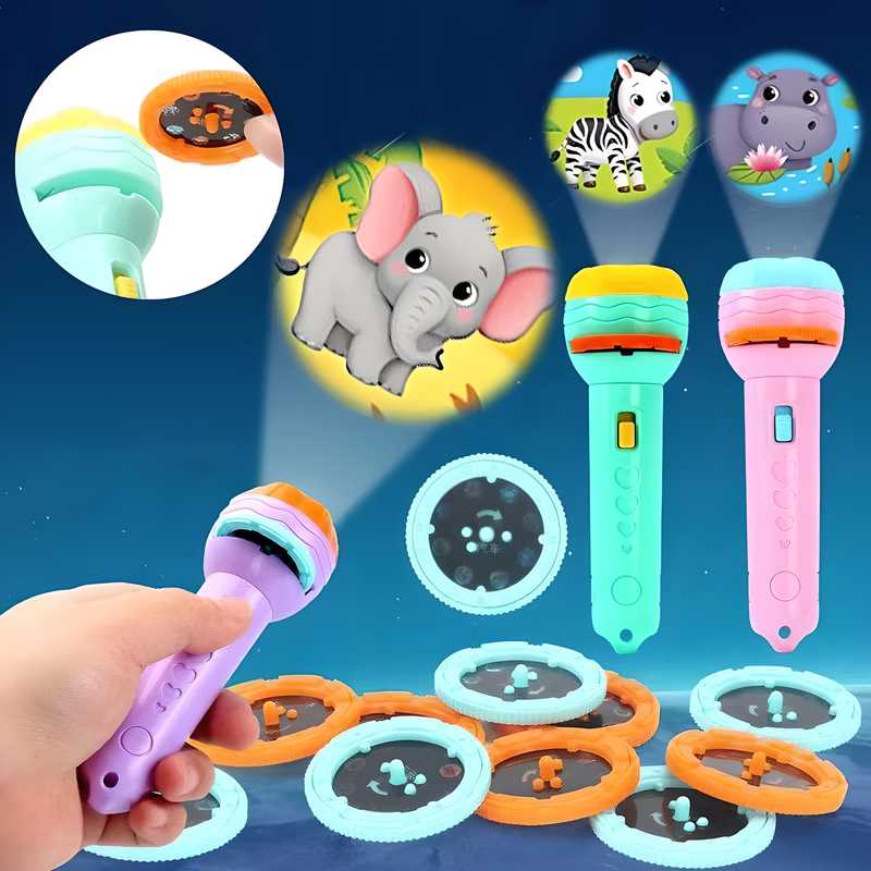 Slide Flashlight Torch Education Learning�Kids Toy