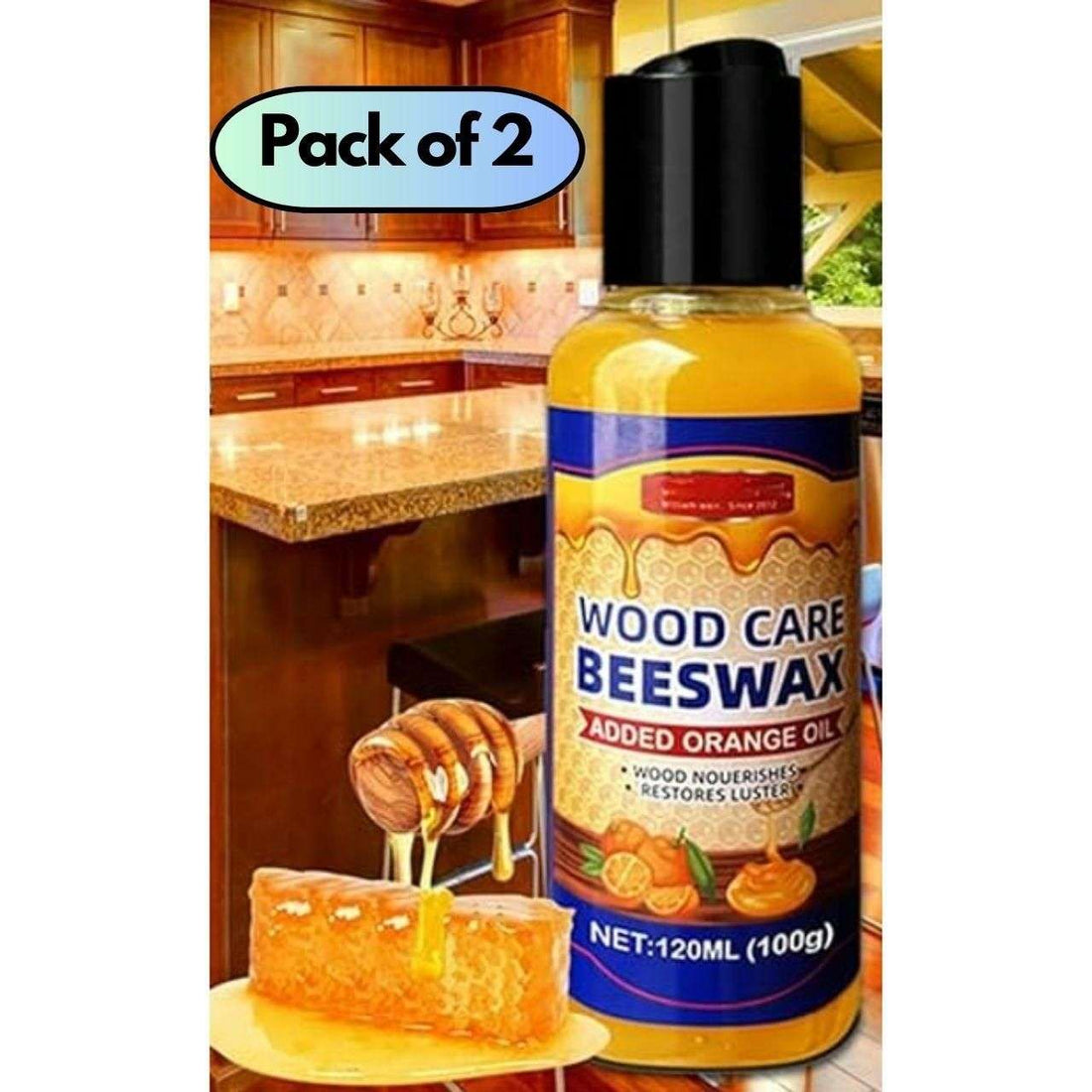 Wood Care Beeswax 200 ml Pack of 2