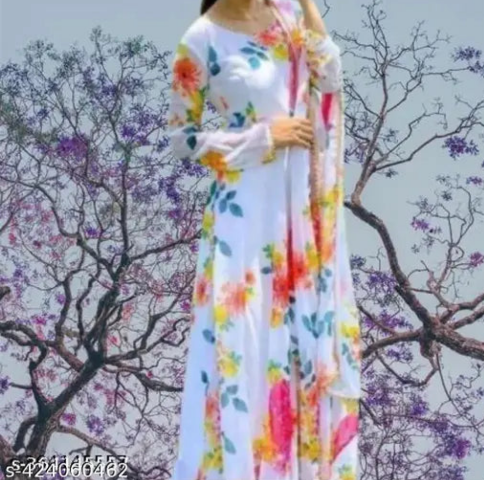 Women Printed Gown