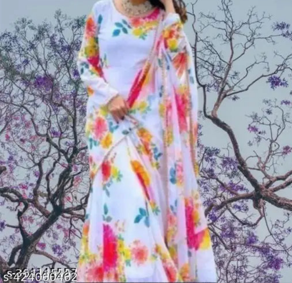 Women Printed Gown
