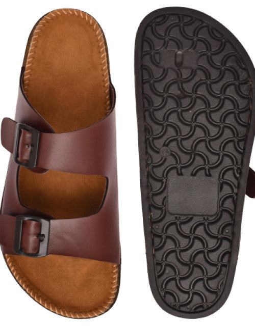 Brown Men's Floater Sandals