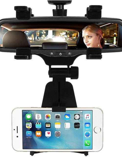 Car Rearview Mirror Holder Phone Bracket Car Dashboard Phone 360 Rotation for Cell Phone Holder