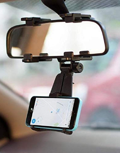 Car Rearview Mirror Holder Phone Bracket Car Dashboard Phone 360 Rotation for Cell Phone Holder