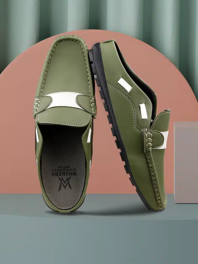 Loafers for Men (Green, 6)