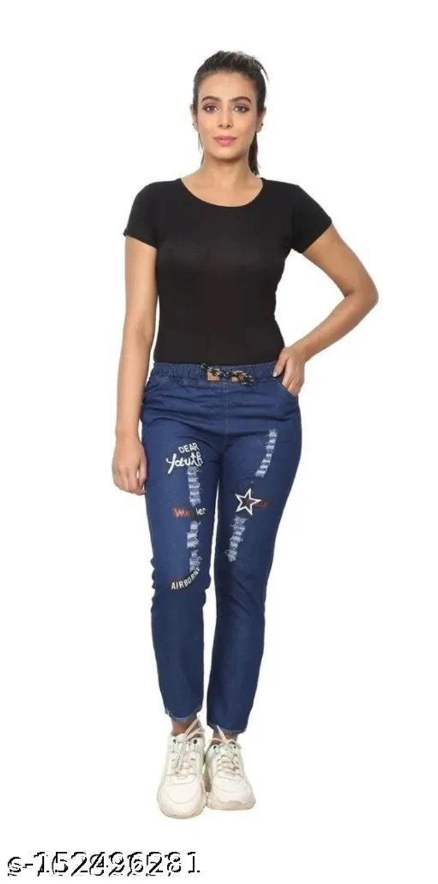 Denim Jeans for Women (Blue, 28)