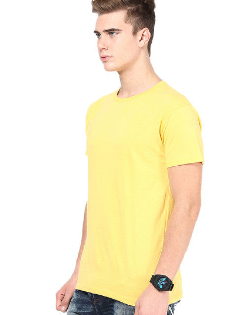 YELLOW ROUND NECK DRI-FIT TSHIRT