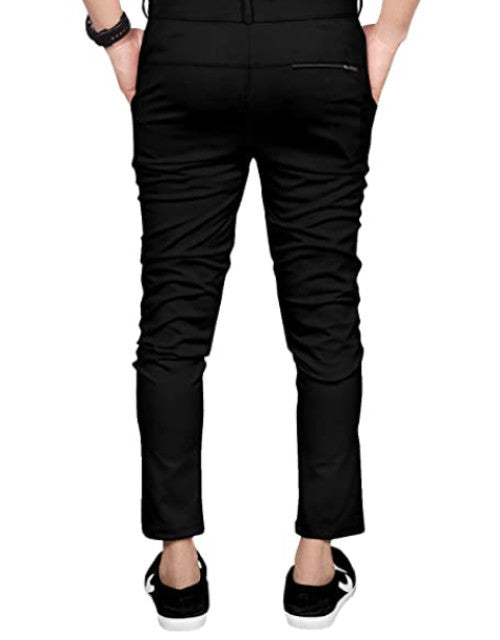 Men's Lycra Cotton Regular Fit Pant