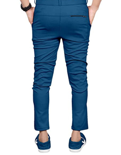 Men's Lycra Cotton Regular Fit Pant