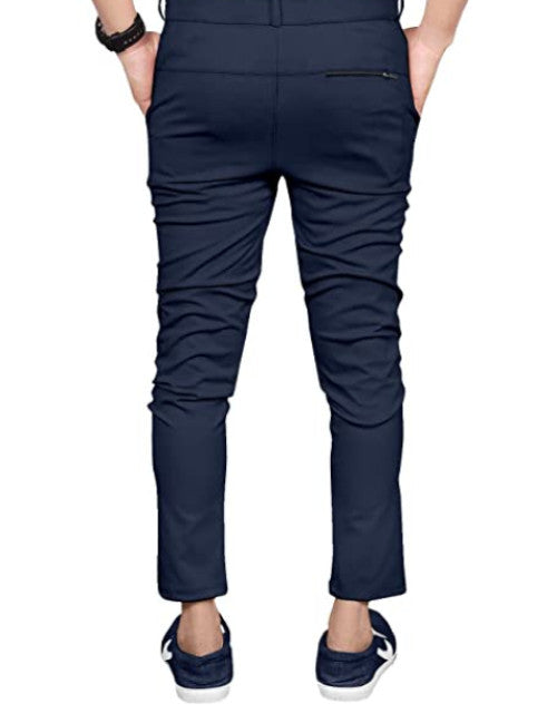 Men's Lycra Cotton Regular Fit Pant