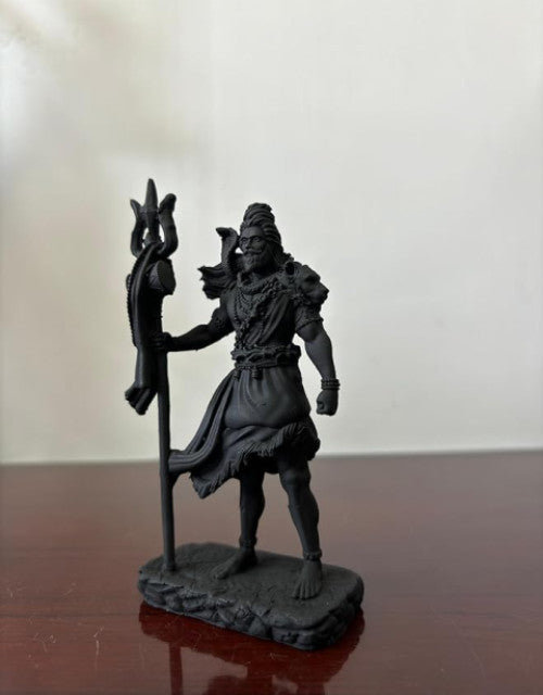 Shiva Idol for Car Dashboard - Invoke Serenity and Protection Decorative Showpiece - 16 cm